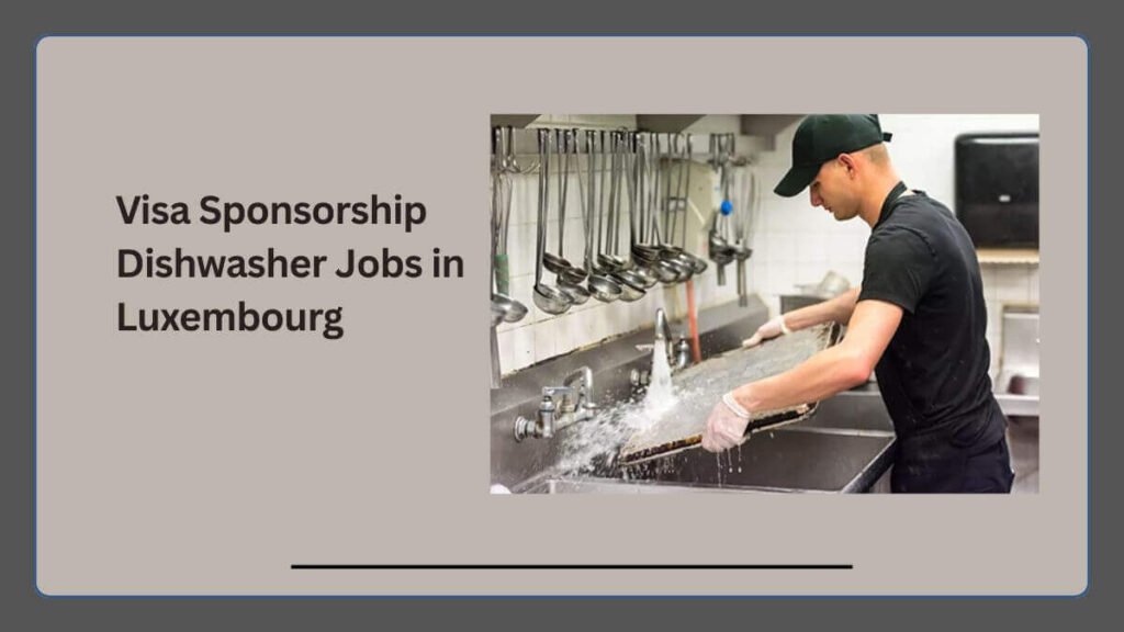 Dishwasher Jobs With Visa Sponsorship in the USA